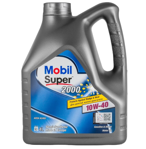 Моторное масло Mobil Super 2000 X1 10W-40, 4л